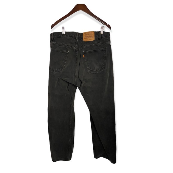 Vintage 505 Levi’s Orange Tab Black Straight Leg Jeans - Picture 7 of 16